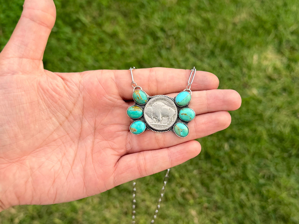 Buffalo nickel necklace