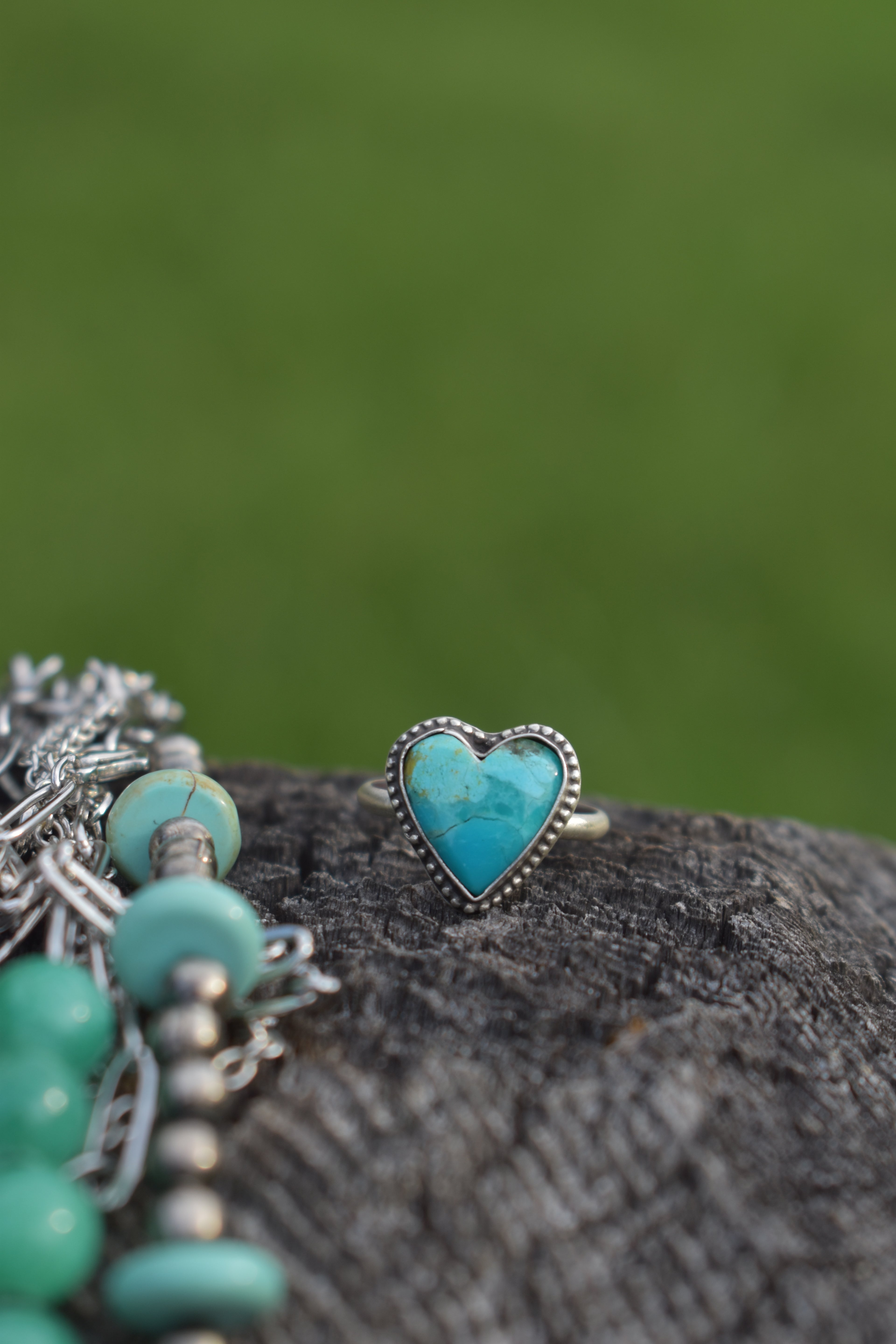 Turquoise Heart Ring