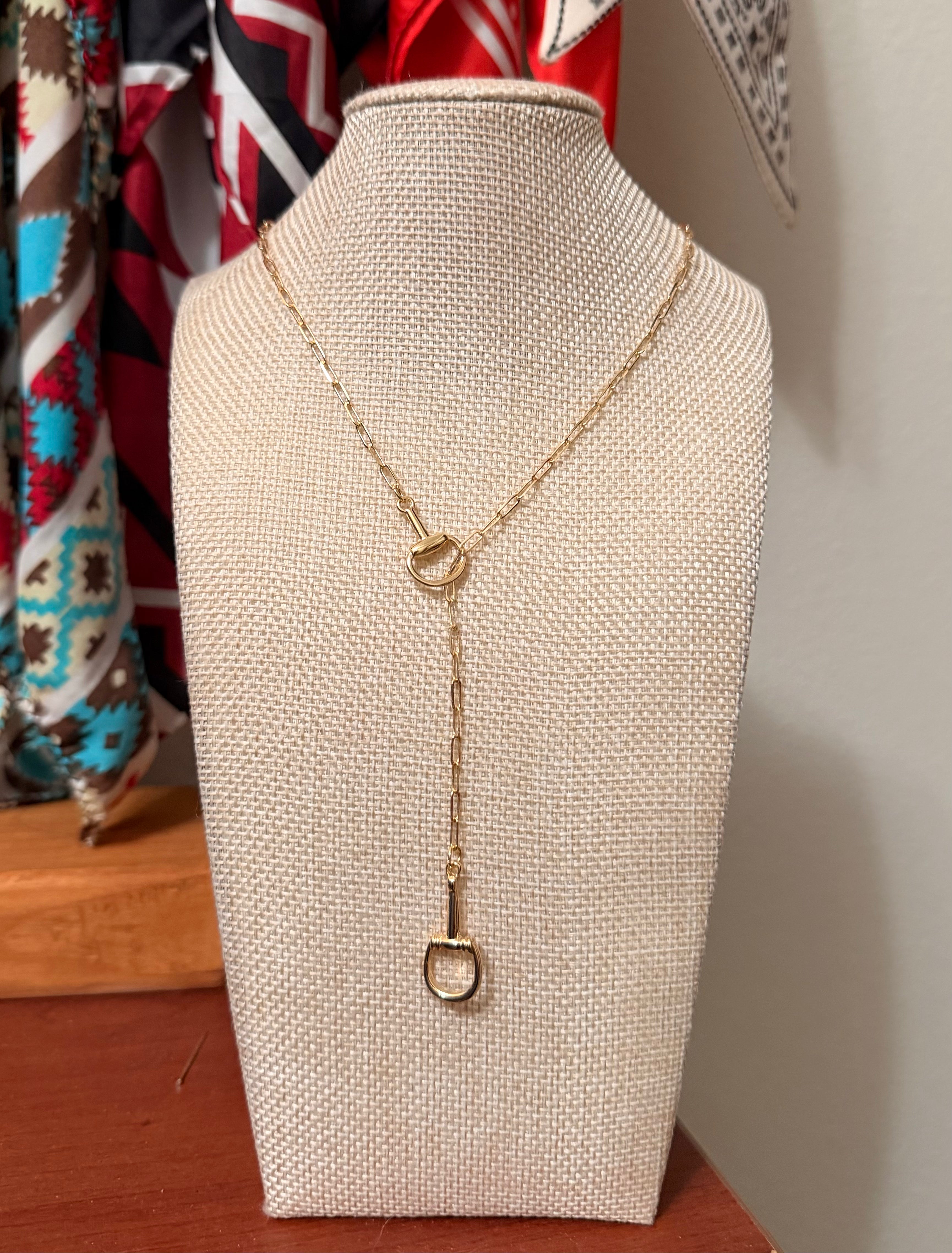 Gold lariat