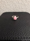 Pink Conch Pear Ring